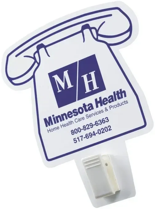 Imprinted Magnet w/ Clip Phone