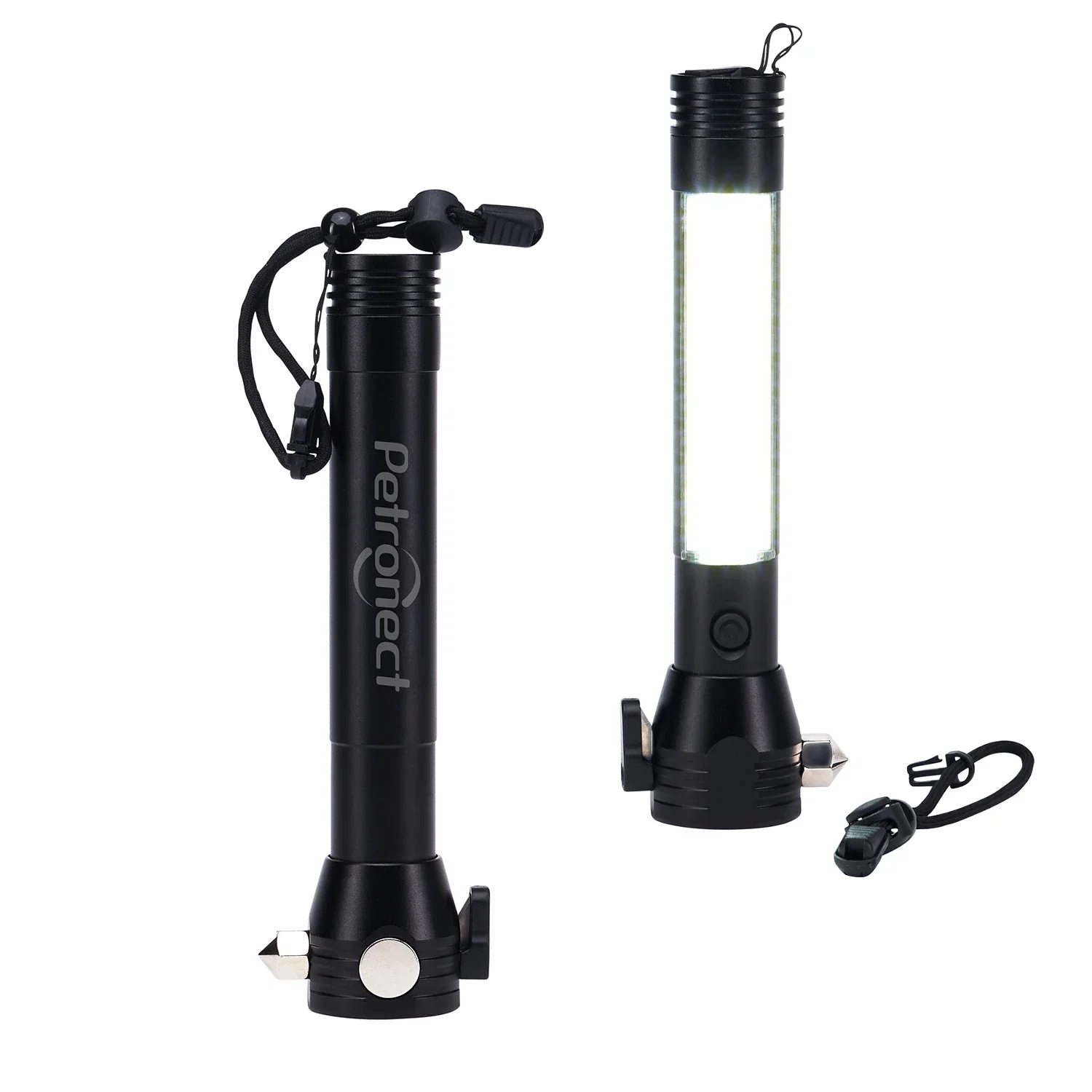 Imprinted Magnetic Auto Safety Light — Black — view 4