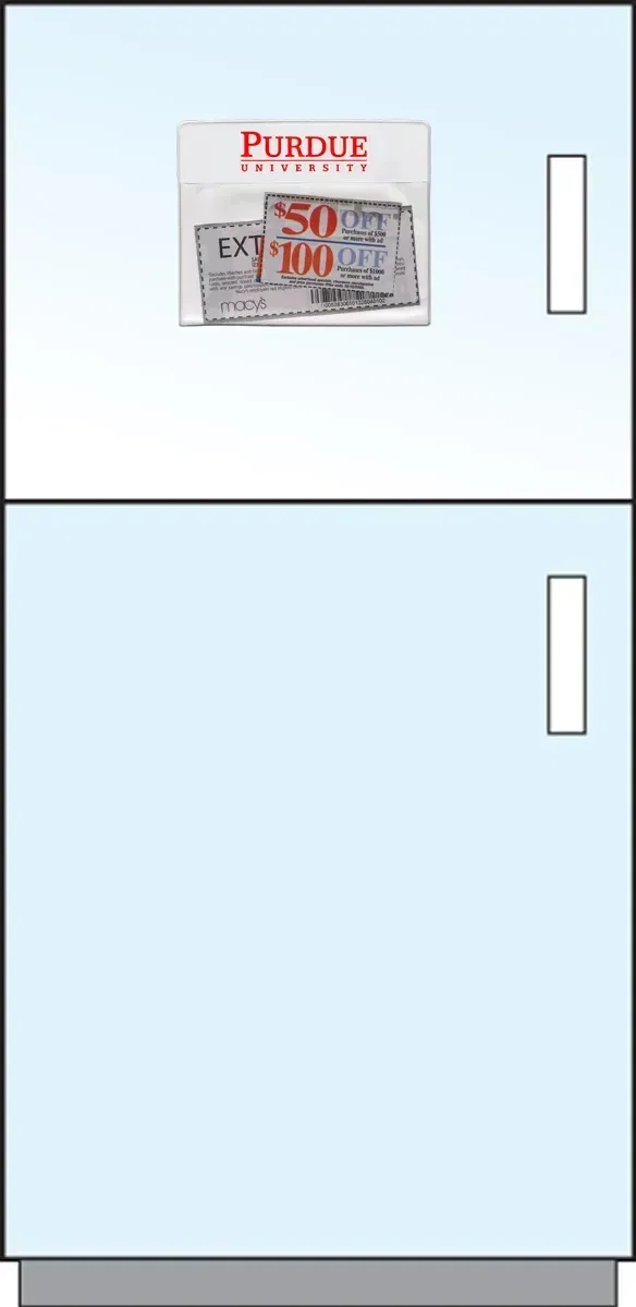 Custom Coupon Organizer Magnet — view 2