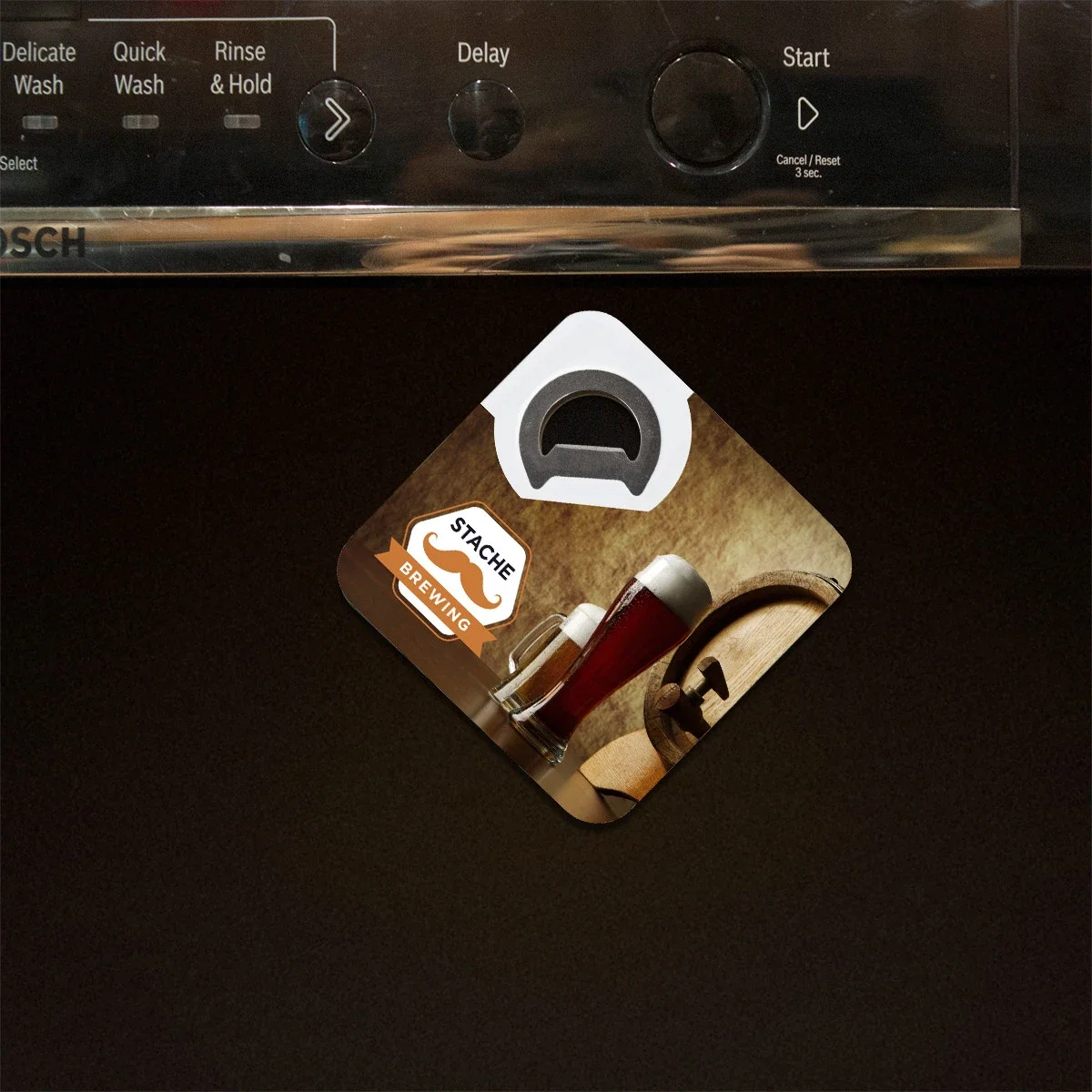 Magnetic Bottle Opener Coaster — view 5