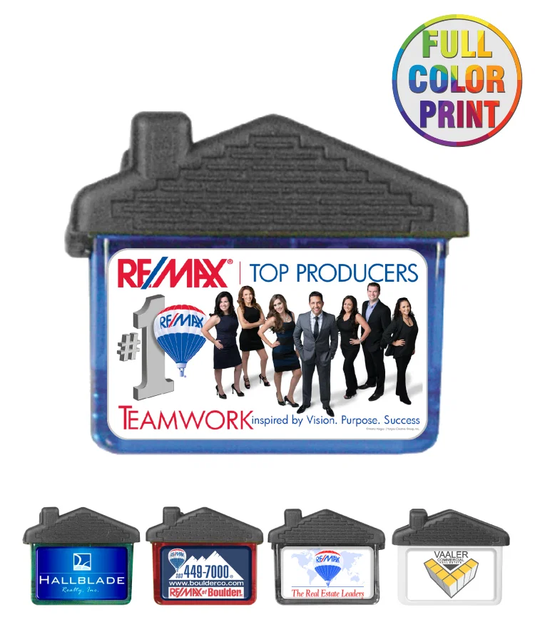 Magnetic House Memo Clip - Dome Logo — view 2