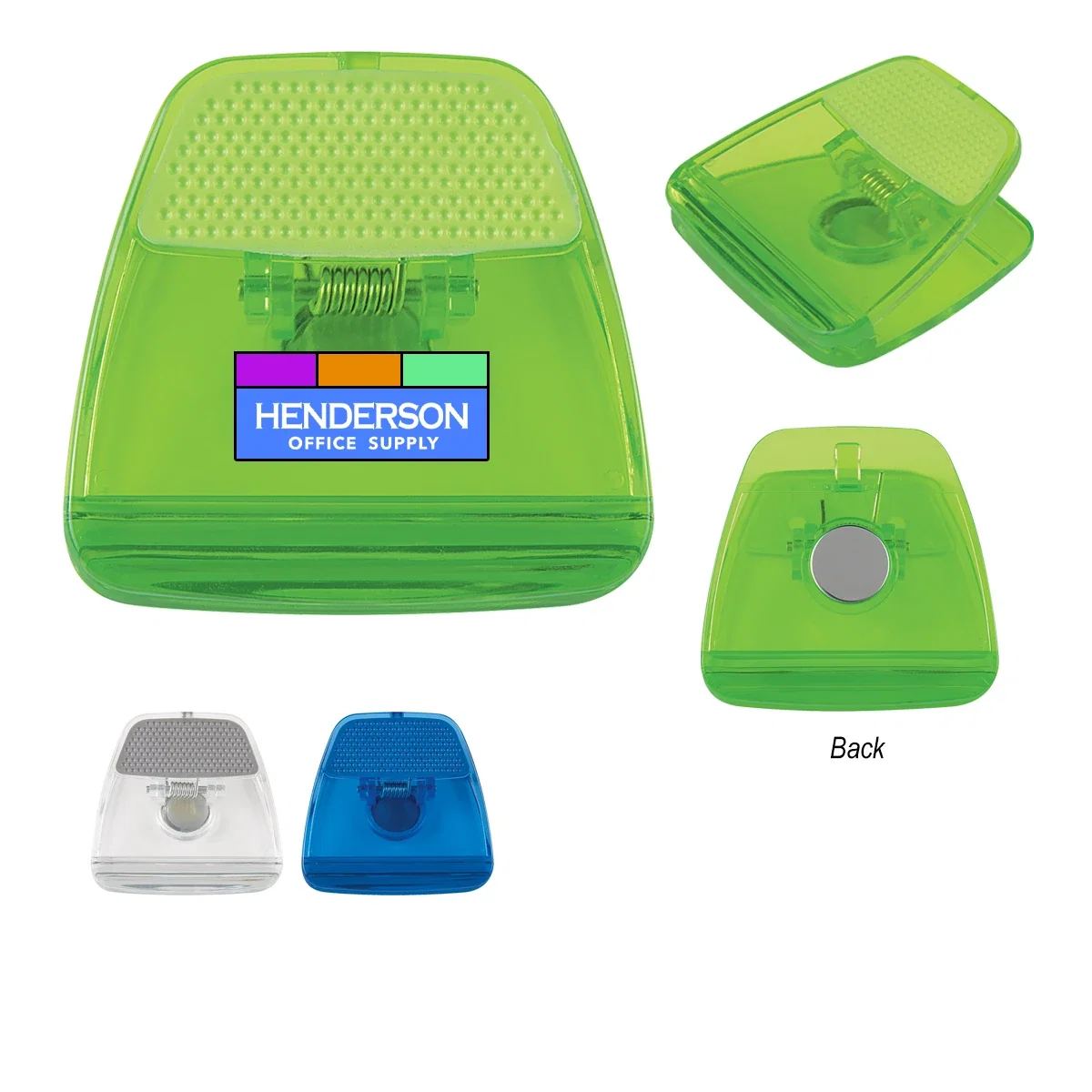 Grip holds a shopping list within easy reach
