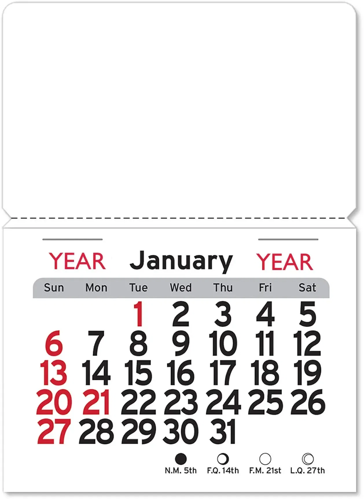 Custom Magnetic Calendars (Rectangle) — view 2