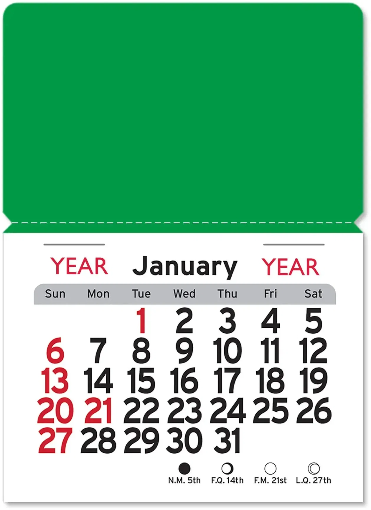 Custom Magnetic Calendars (Rectangle) — view 4