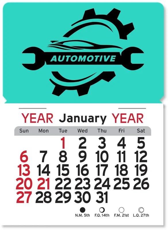 Custom Magnetic Calendars (Rectangle) — view 5