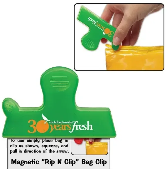 Magnetic "Rip N Clip" Bag Clip — view 3