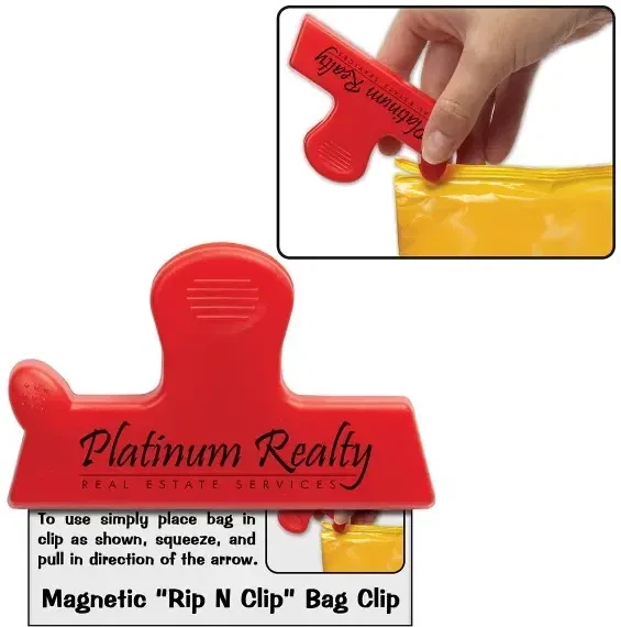 Magnetic "Rip N Clip" Bag Clip — view 4