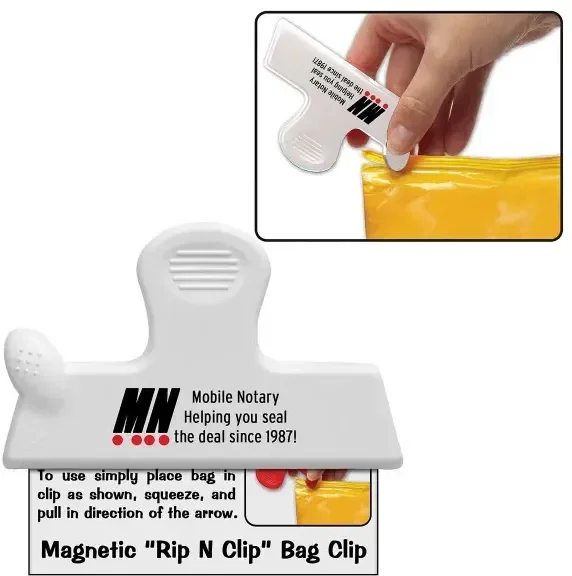 Magnetic "Rip N Clip" Bag Clip — view 5