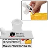 Magnetic "Rip N Clip" Bag Clip in White