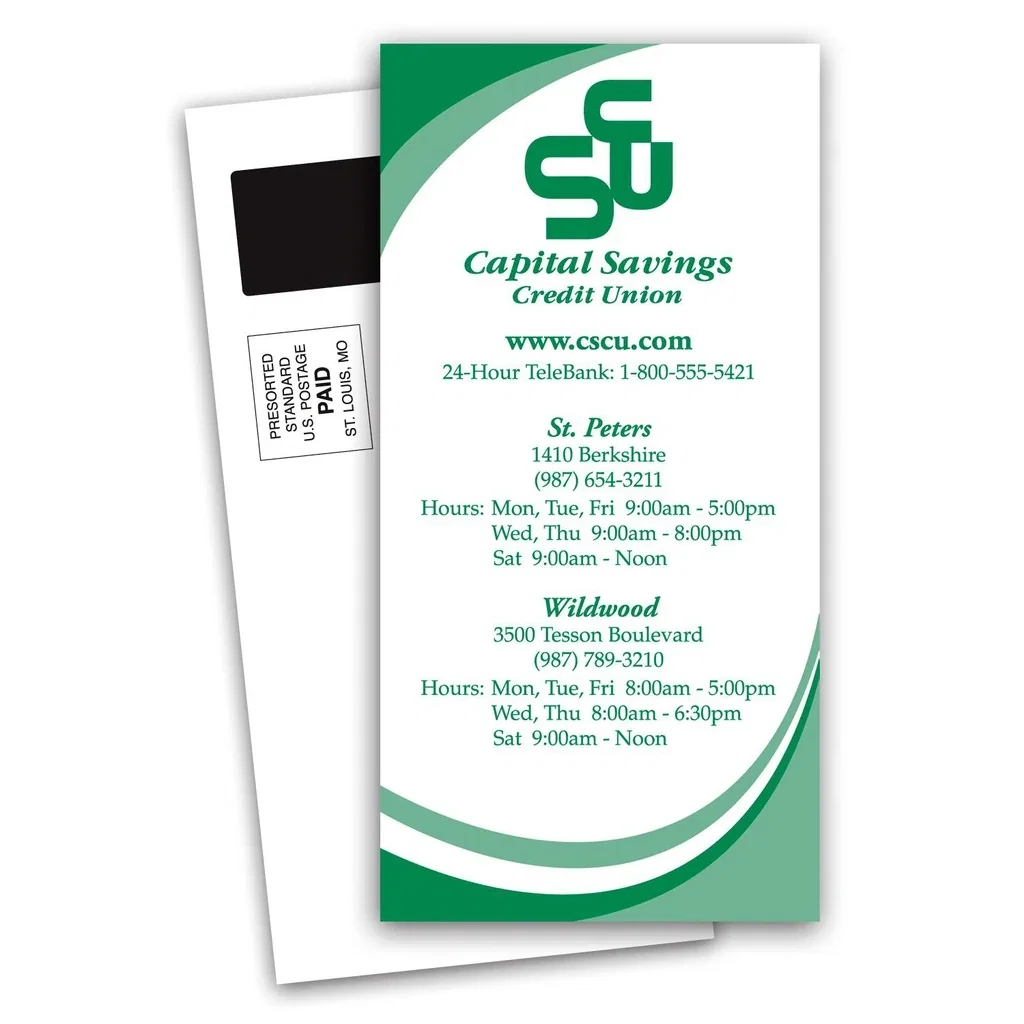 3.5 x 7 Inch Magnetic Stick Up Card
