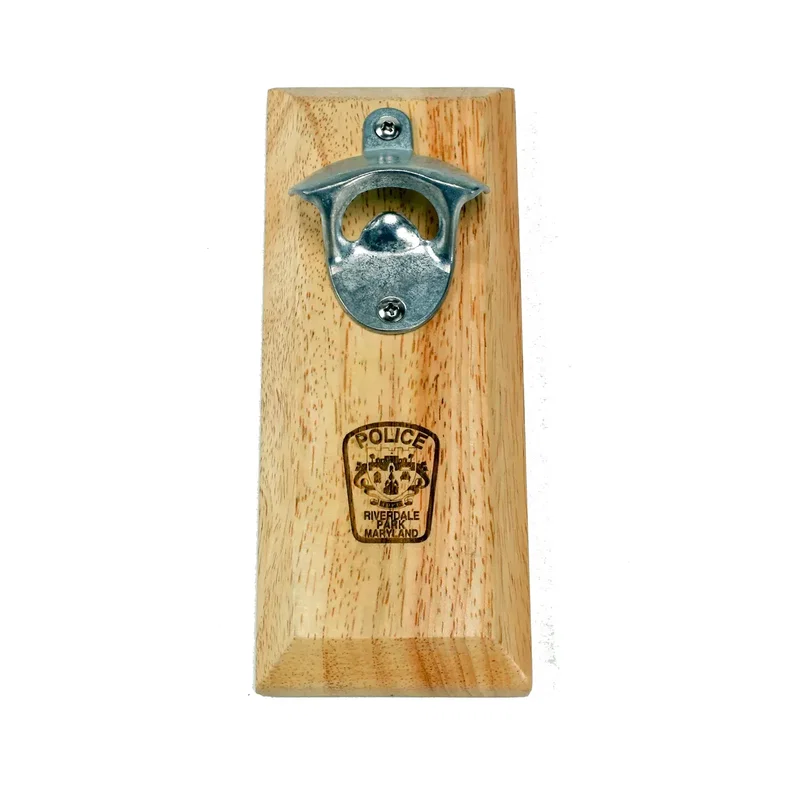Branded Magnetic Wall Mount Bottle Opener β view 1