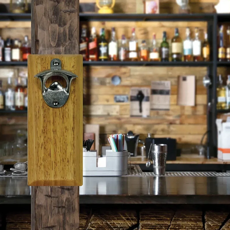 Branded Magnetic Wall Mount Bottle Opener — view 4