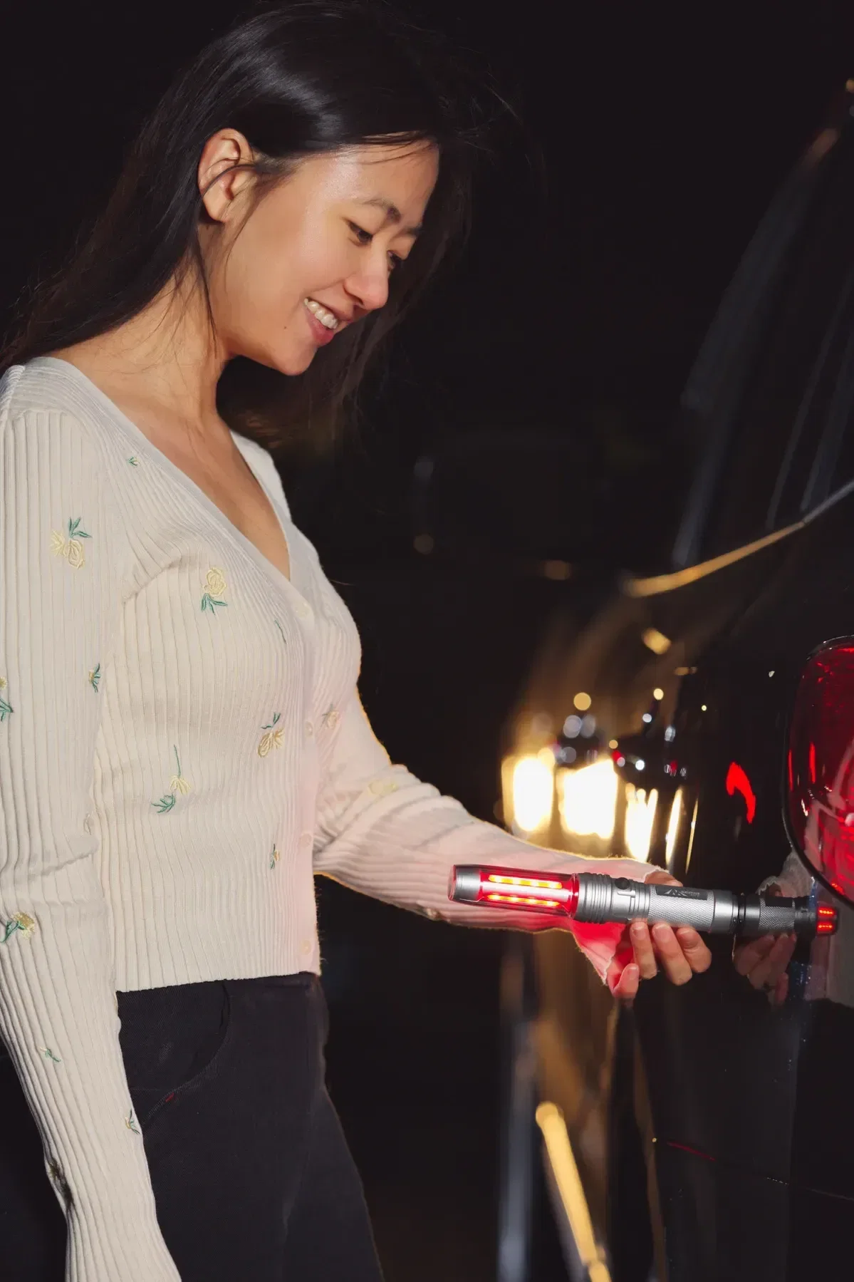 Promotional COB LED flashlight with magnetic base on metal