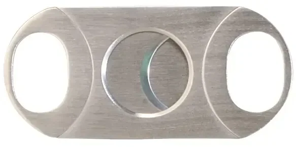 Personalized Stainless Steel Dual Blade Cigar Cutter — view 2
