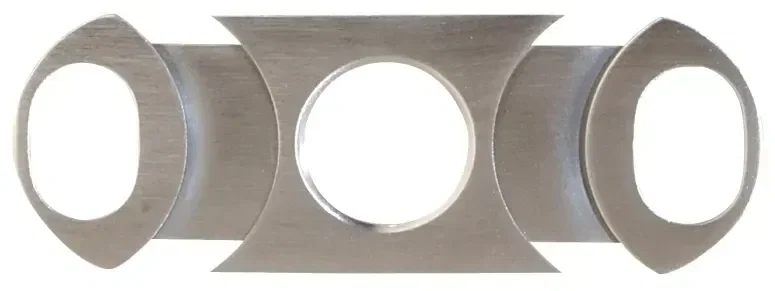 Personalized Stainless Steel Dual Blade Cigar Cutter — view 3
