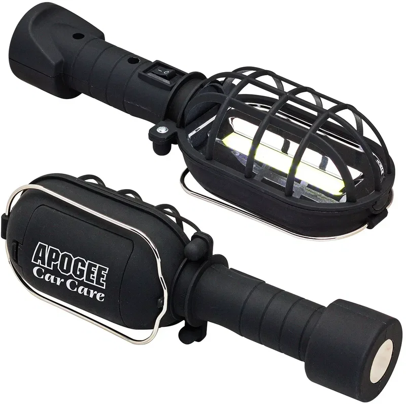 Magnum magnetic COB worklight with custom logo, promotional work light front view