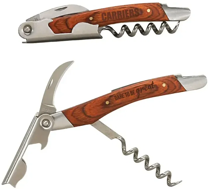 Custom Mahogany Corkscrew Wine Opener β view 1