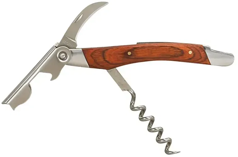 Custom Mahogany Corkscrew Wine Opener — view 2