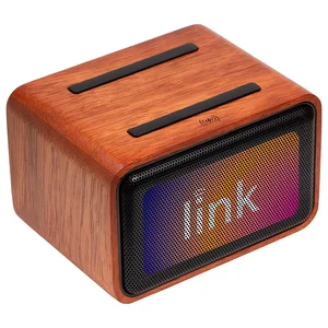 Mahogany Wireless Speaker with Wireless Charger