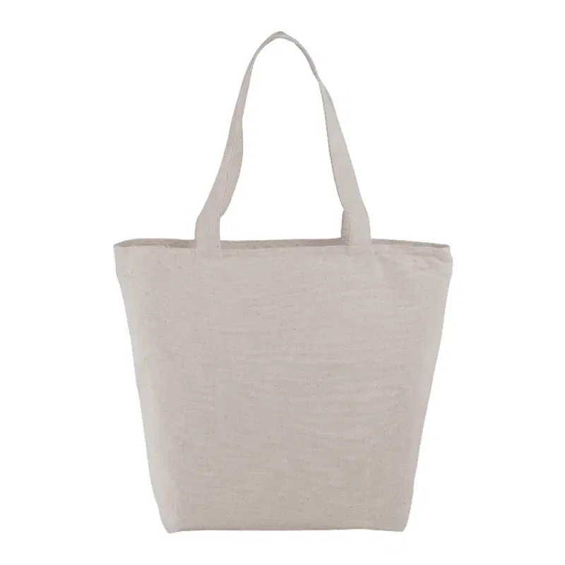 Maine 8oz Cotton Canvas Zippered Tote — view 4