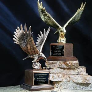 Cast Metal Eagle Award With a Swappable Base and Finish