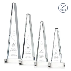 Starfire Crystal Tower Award, 3/4 Inch Thick, Alberton Base