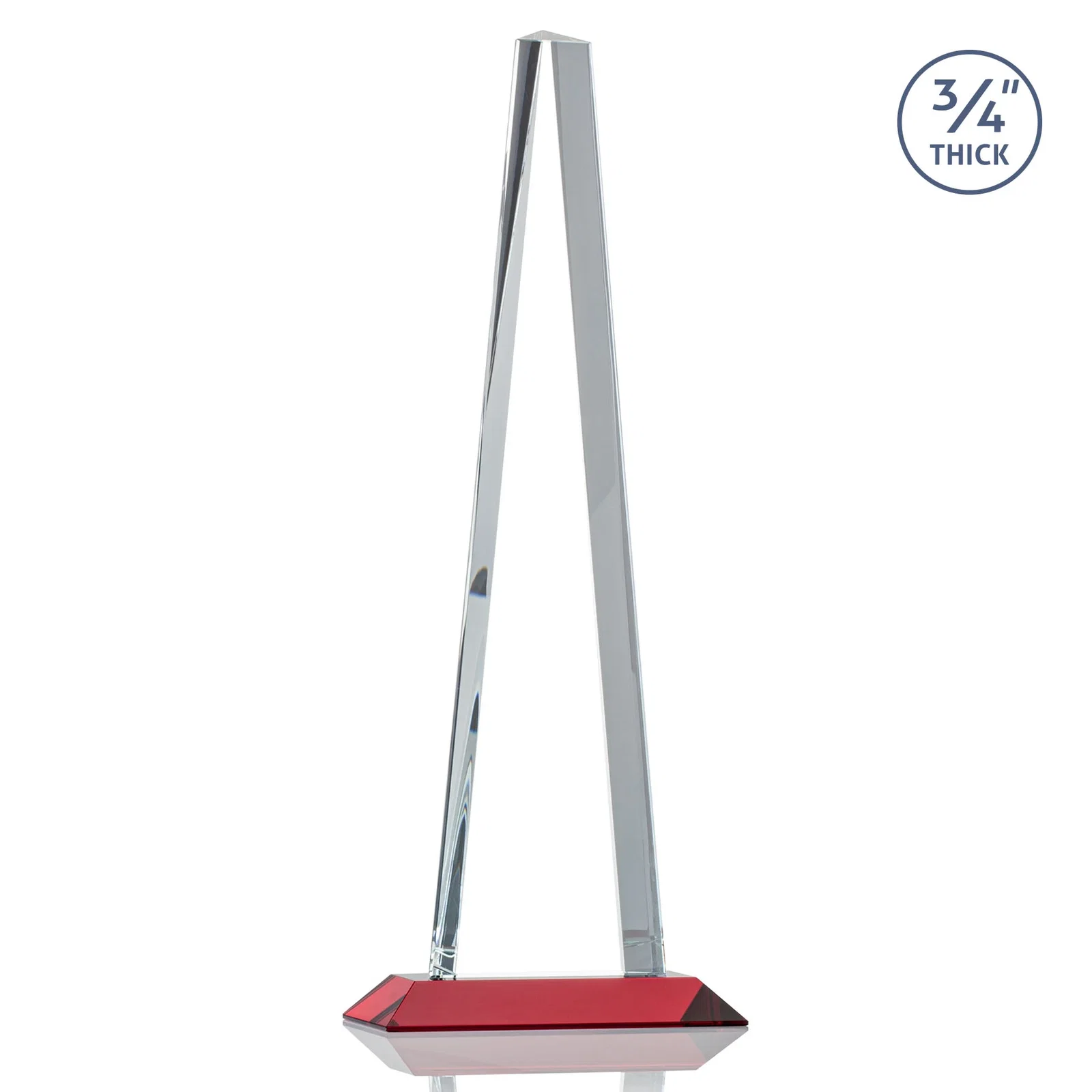 Promotional Starfire Crystal Tower Award With a Matching Crystal Base, with your logo for volunteer appreciation