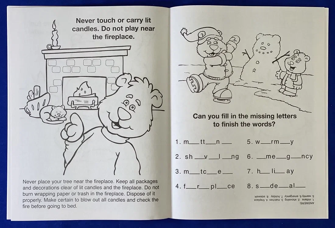 Make Winter & Holidays Safe Coloring Book — view 2
