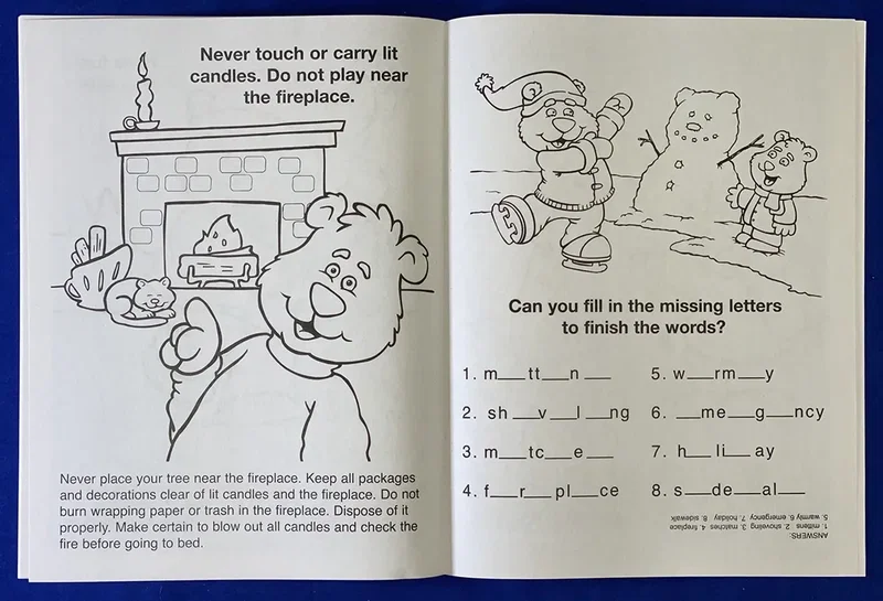 Make Winter & Holidays Safe Coloring Book — view 2
