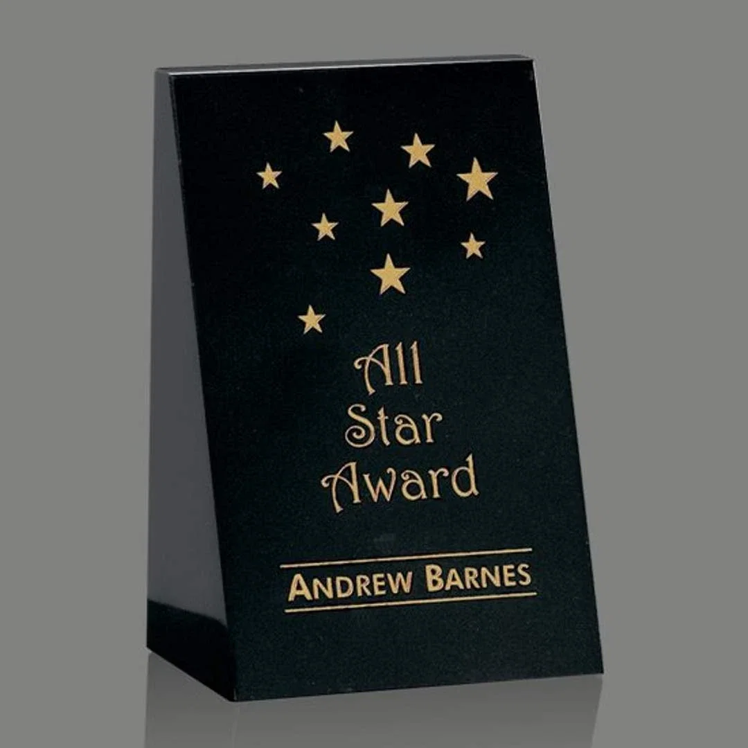 Custom Genuine Marble Tower Award - Malaga for employee recognition