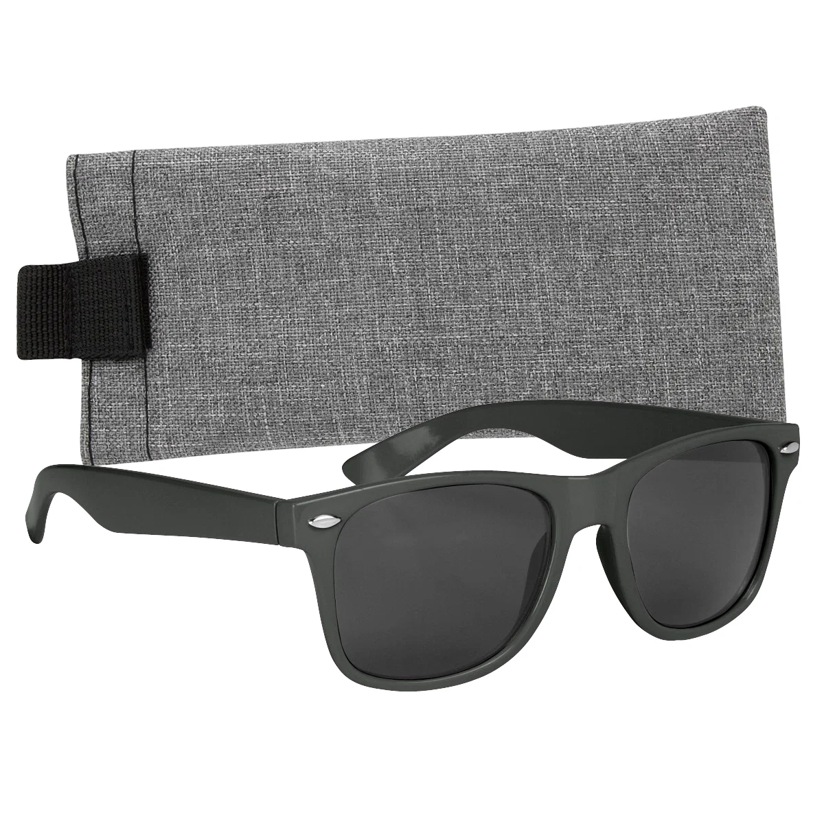 Royal blue temples detailed along the side