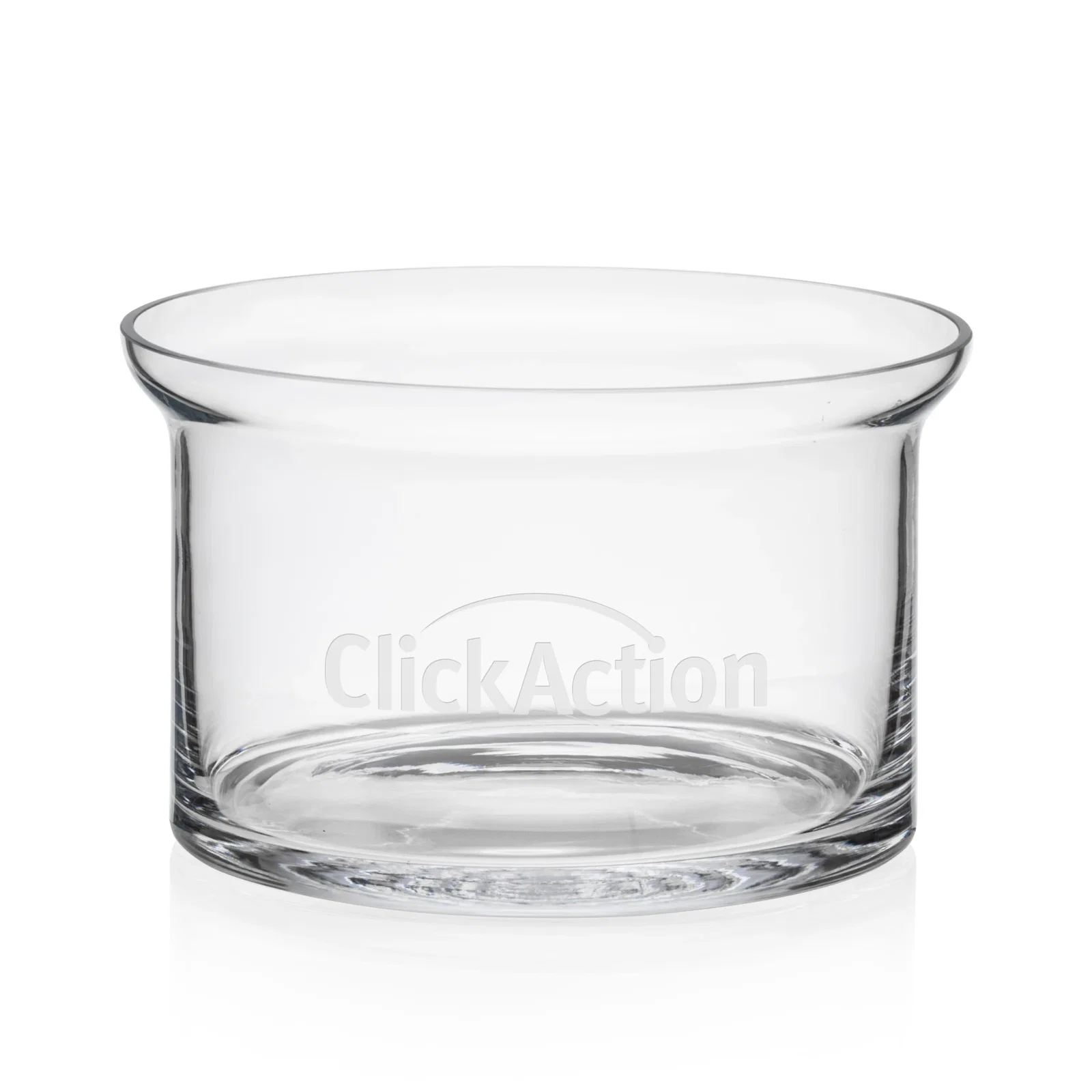 Custom Glass Bowl Award with Flared Lip, crystal vase for corporate award ceremonies