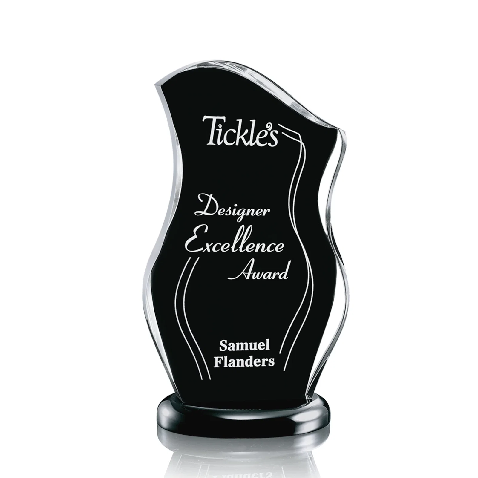 Custom Solid Sculpted Acrylic Award for corporate award ceremonies