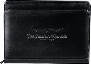 Manchester Zippered Padfolio with Solar Calculator
