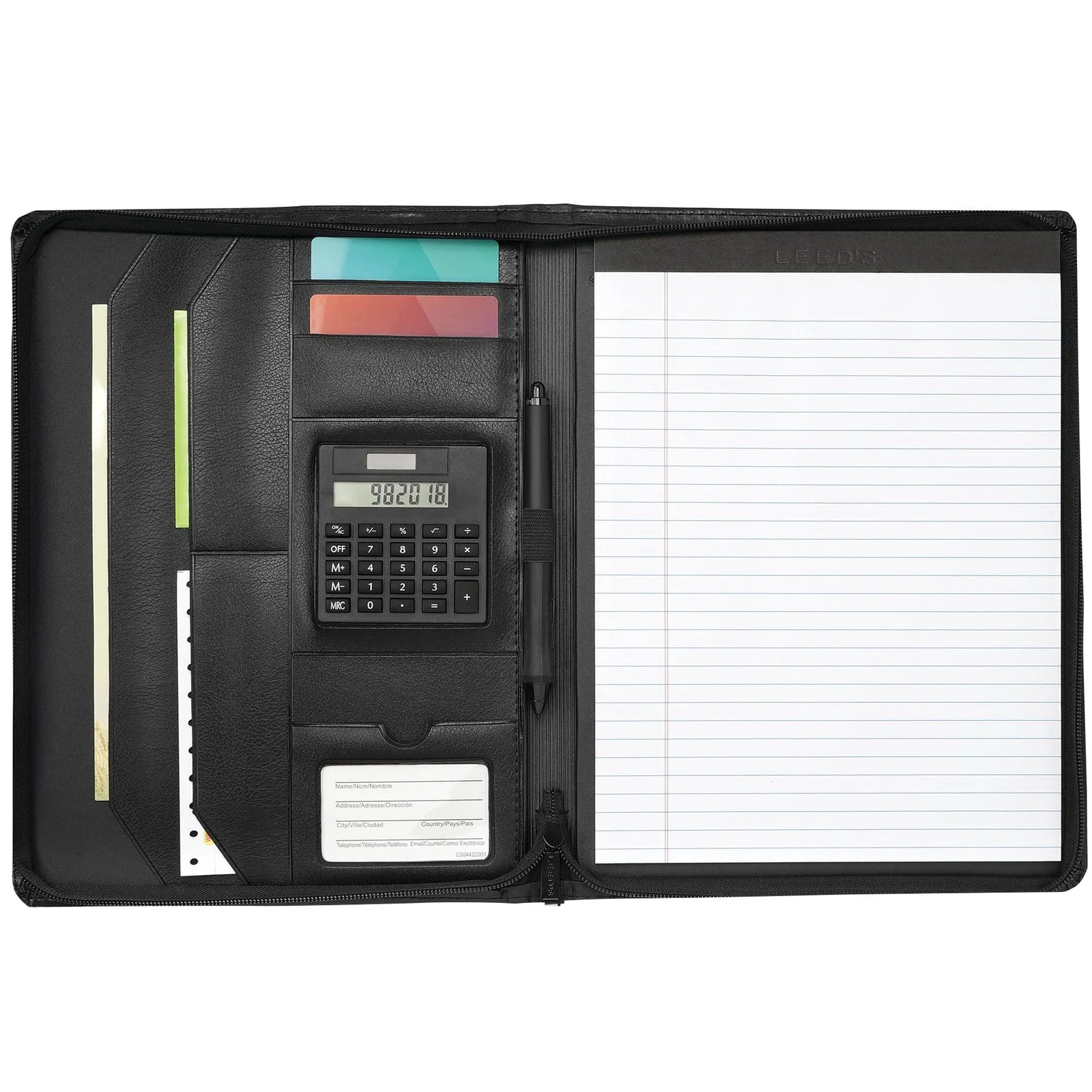 Manchester Zippered Padfolio with FSC® Mix Paper — view 6