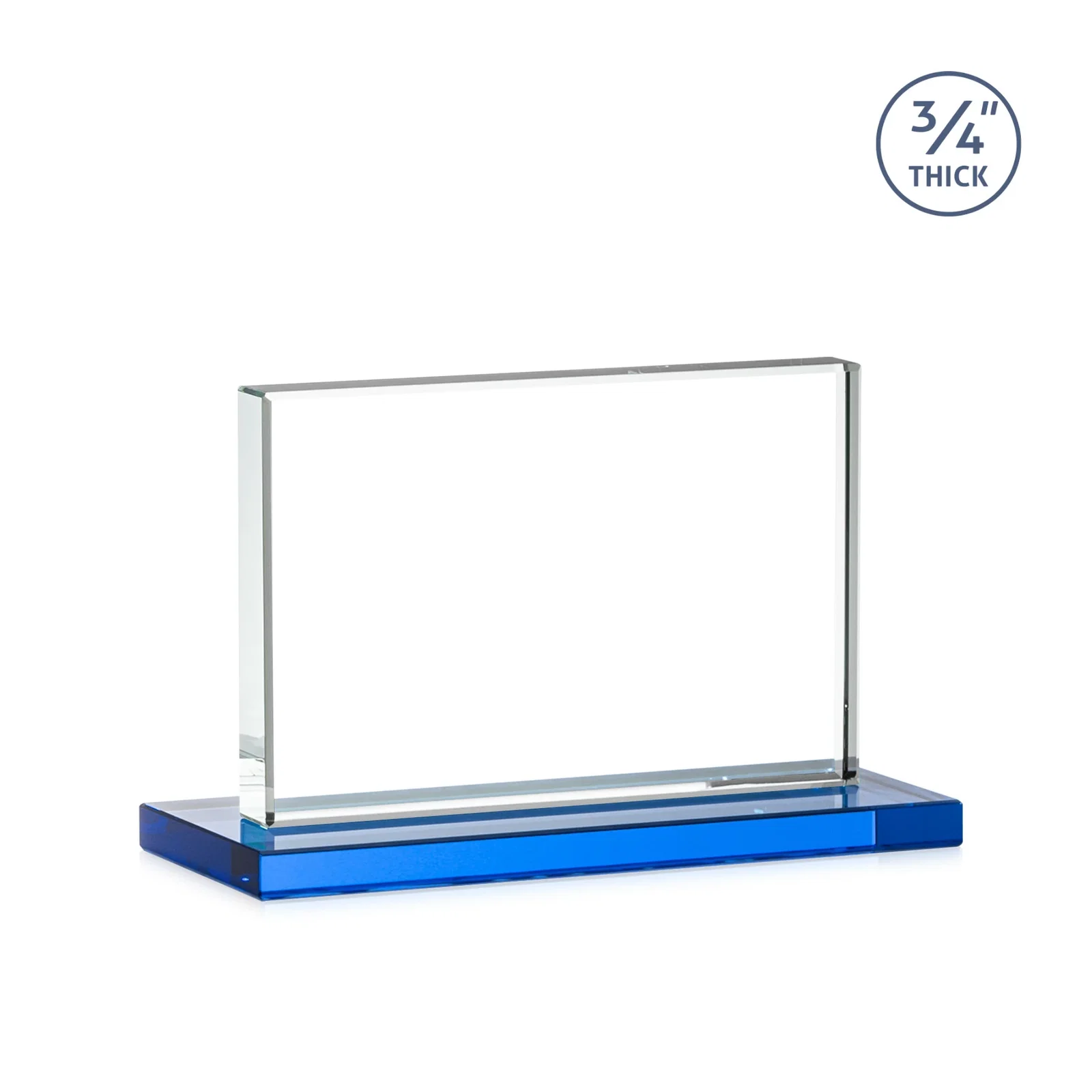 Promotional Jade Crystal Upright Award, 0.75 Inch Thick, Built For Deep Etching, with your logo for team milestone celebrations