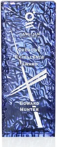 Azure Iceberg Award with Textured Back and Smooth Etch Face