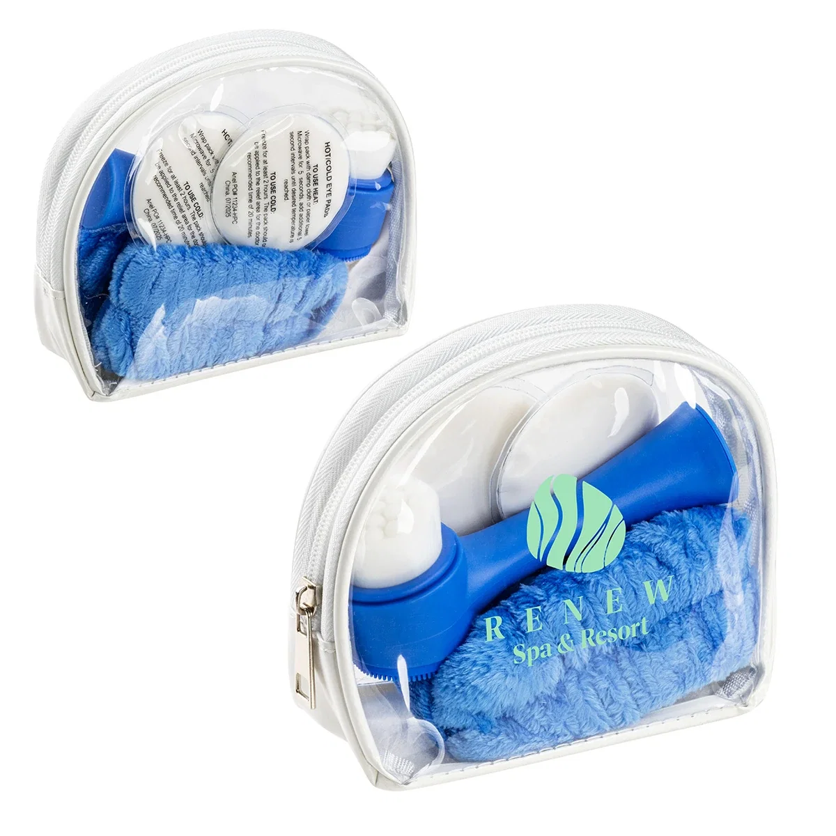 Custom Manor Face & Eyes Spa Kit, front view of the branded spa gift set