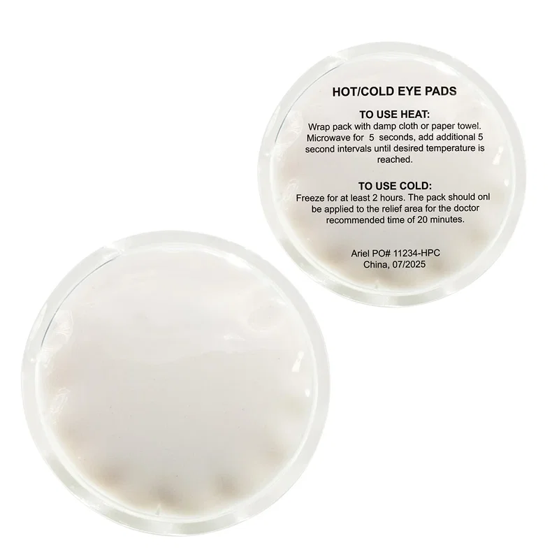 Side profile of the Manor Face & Eyes Spa Kit's clear zippered pouch