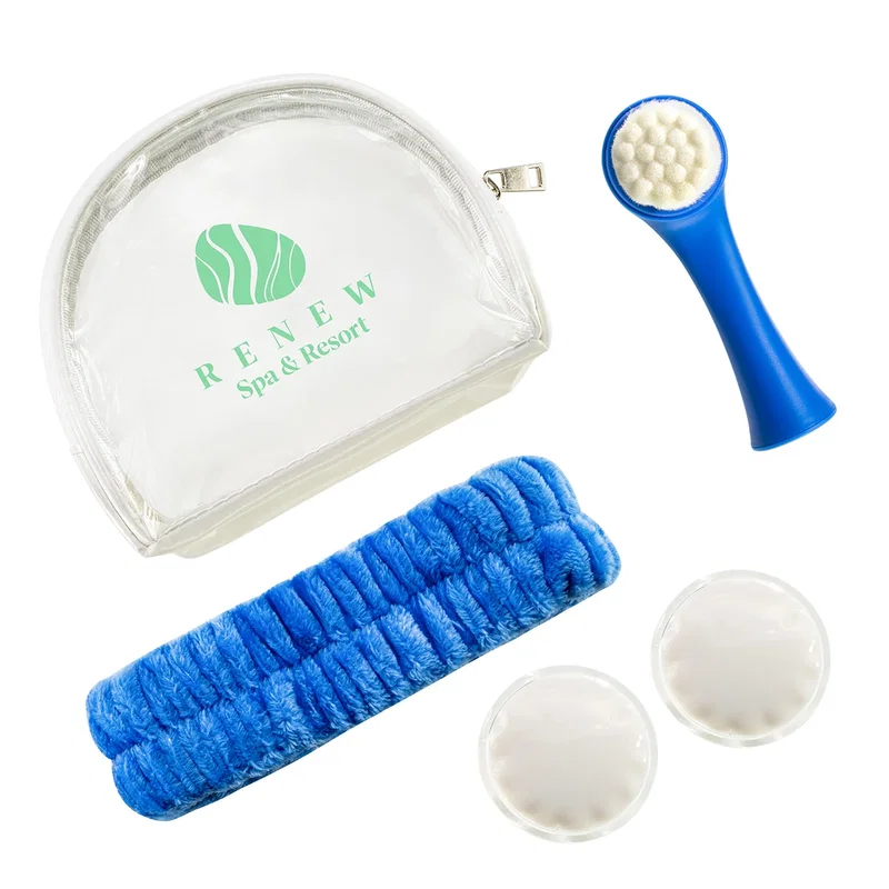 Close-up of the dual-textured cleansing brush head from the Manor Face & Eyes Spa Kit