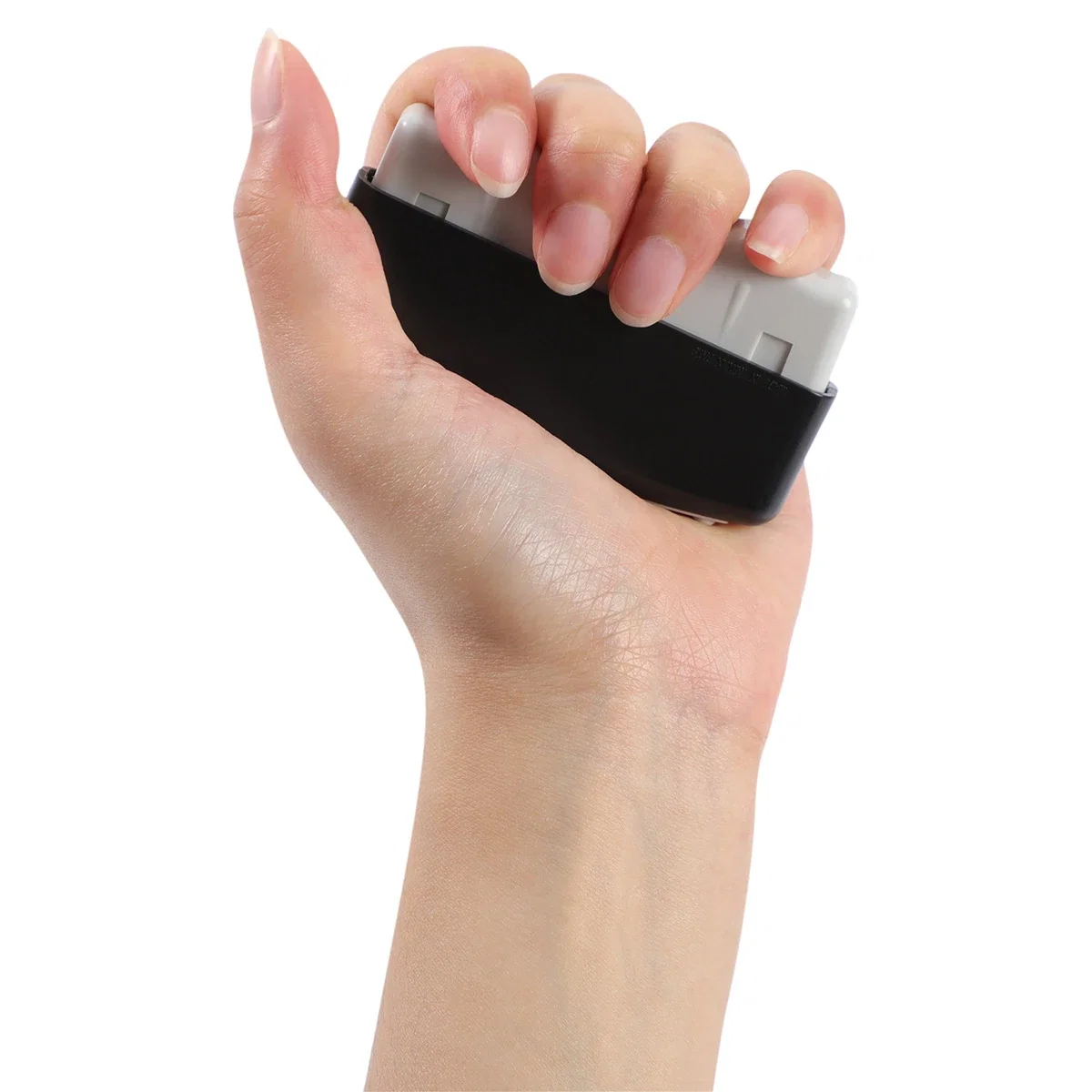 Side profile of the branded Manus Hand Exerciser & Massager