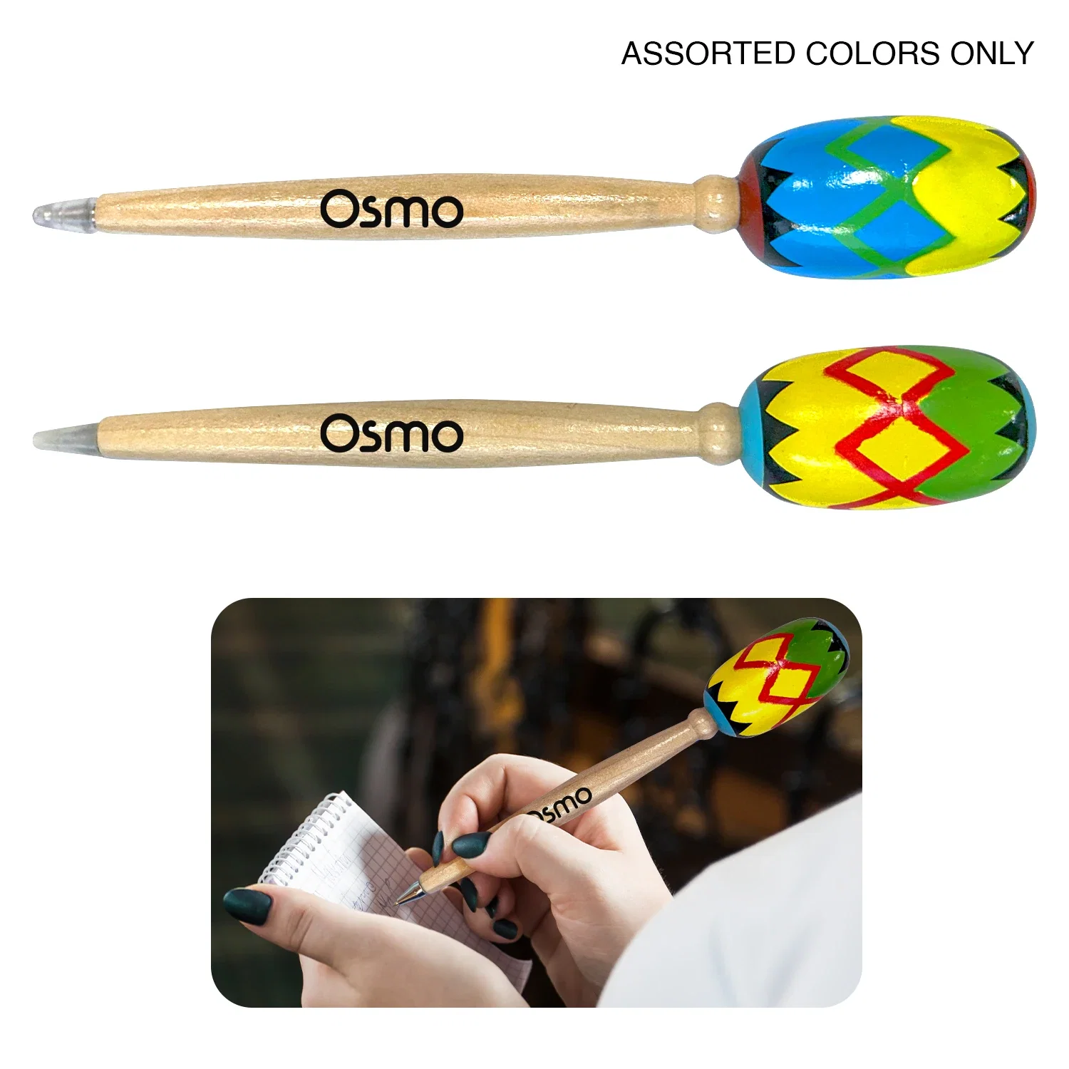 Maraca Pens held in hand