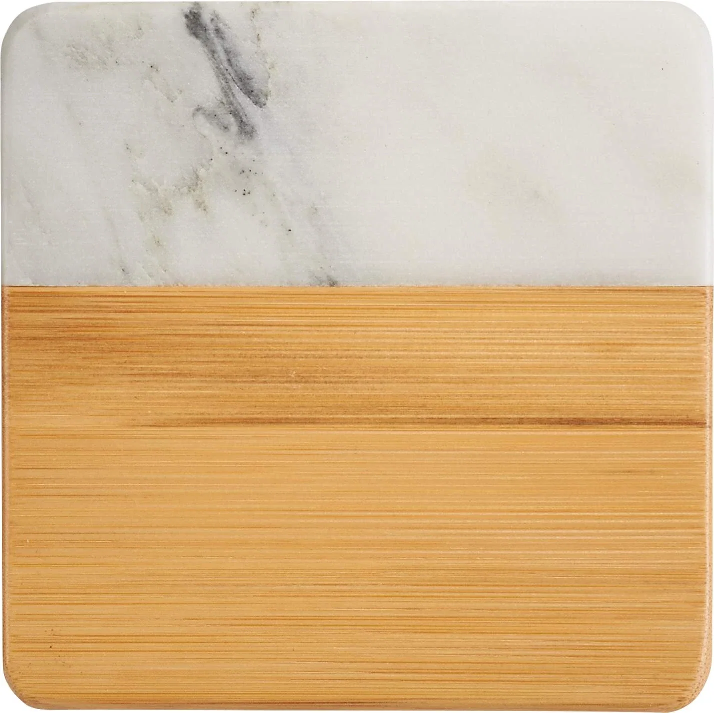 Customized Marble and Bamboo Coaster Set (4 Pieces) — view 12