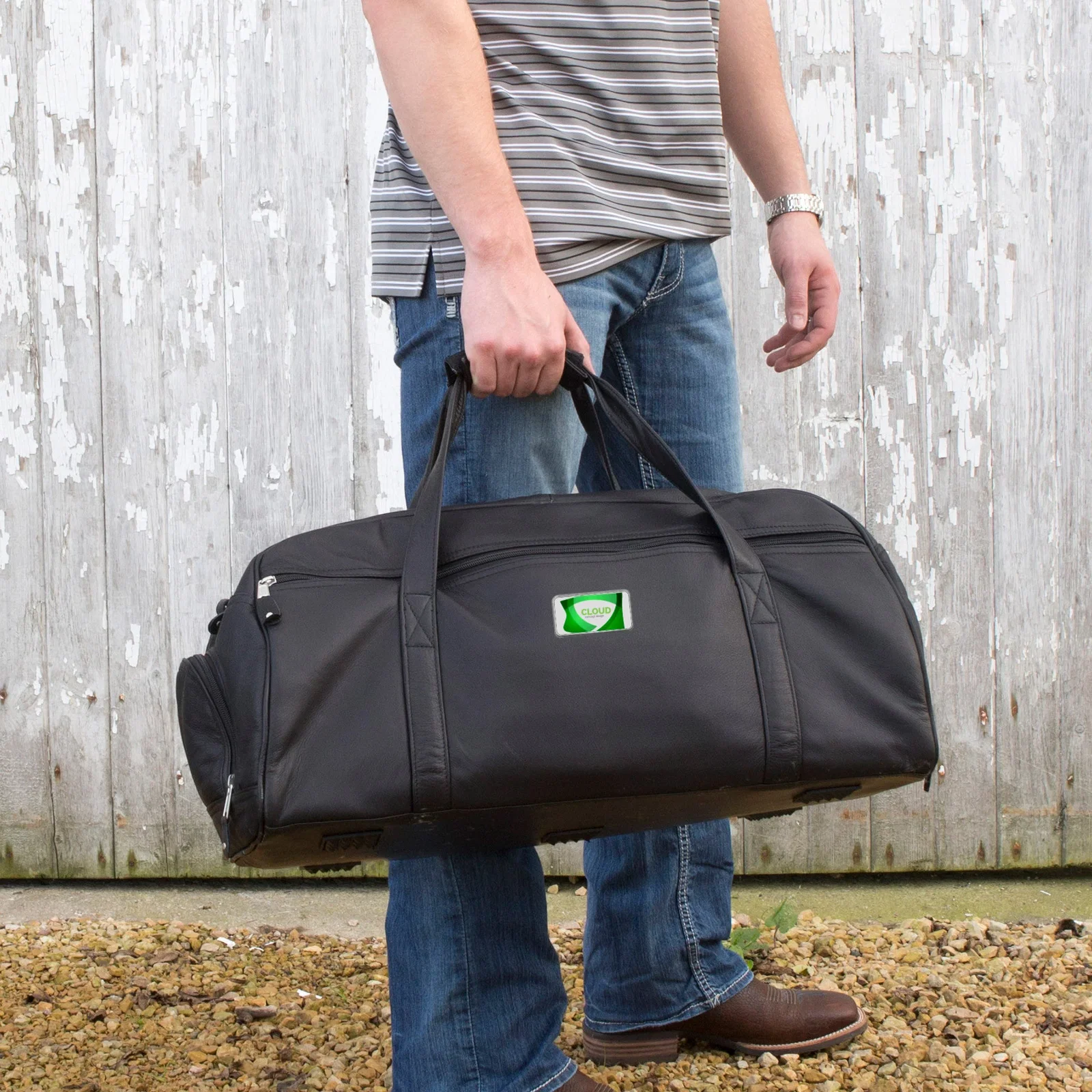 Marble Canyon Leather Sport Duffel Bag — view 2