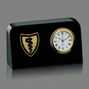 Genuine Marble Rectangle Desk Clock