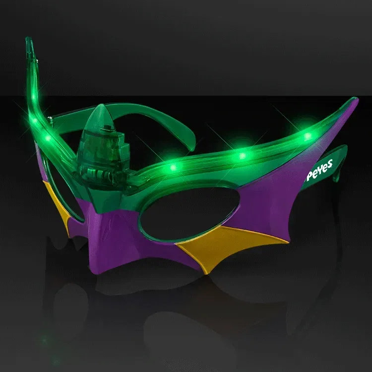 Mardi Gras LED Flashing Mask Shades — view 5