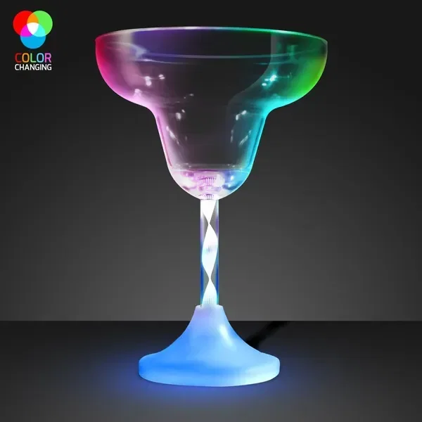 Margarita LED Spiral Stem Glass — view 2