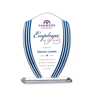 Starfire Shield Award with Blue-Striped Reflective Panels