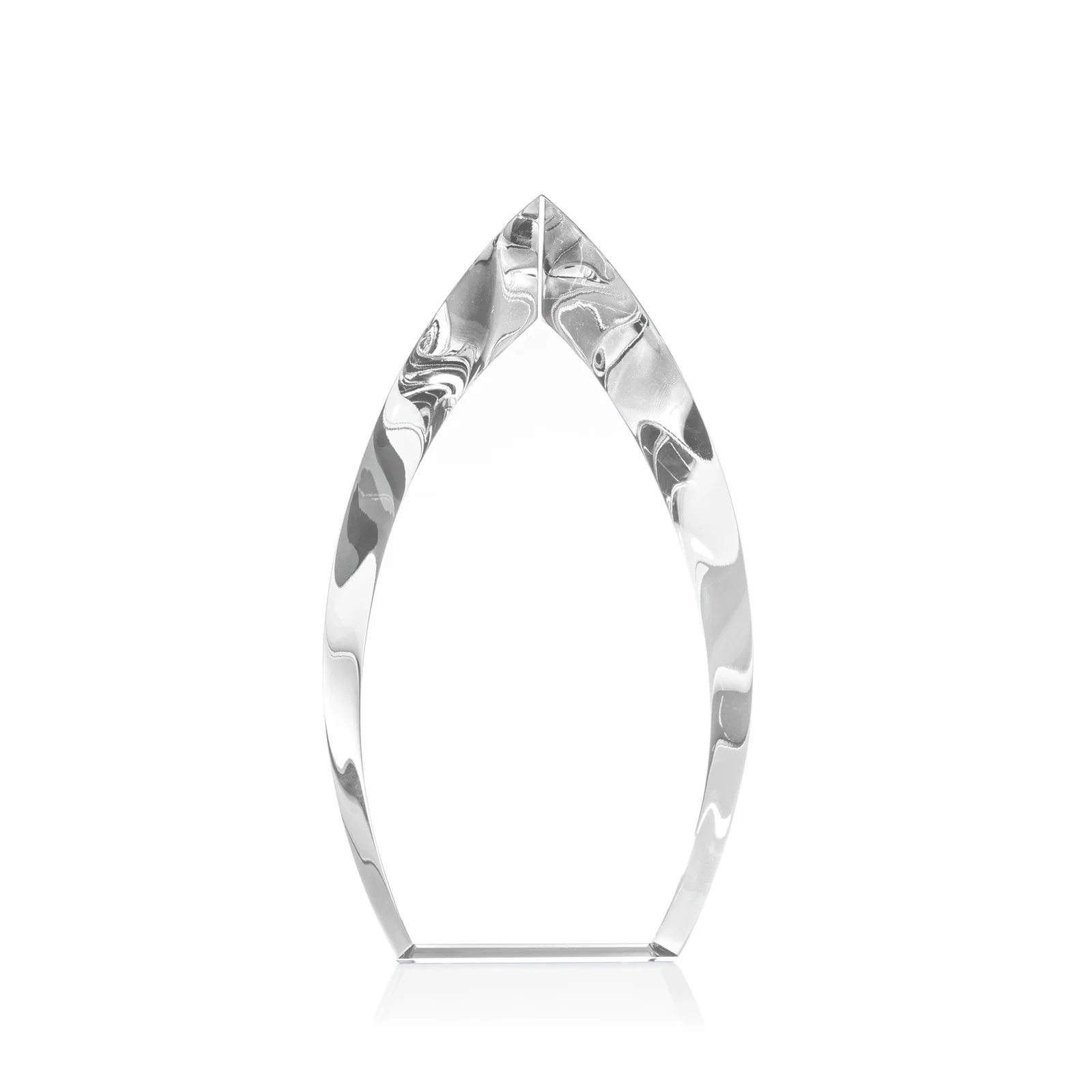 Promotional Optical Crystal Arrowhead Award With Color-Accent Base, awards for graduation ceremonies