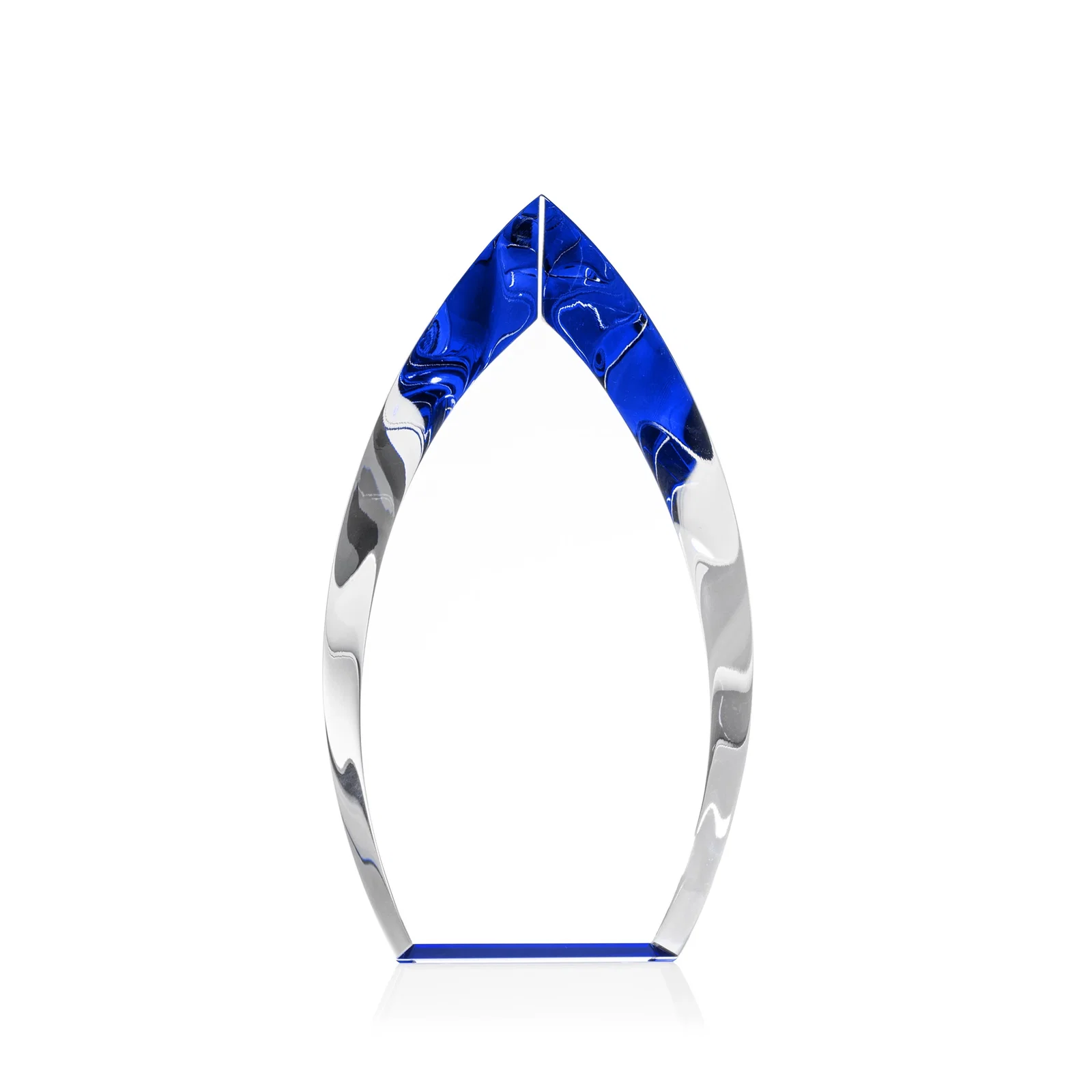 Promotional Optical Crystal Arrowhead Award With Color-Accent Base, awards for dealer and partner awards
